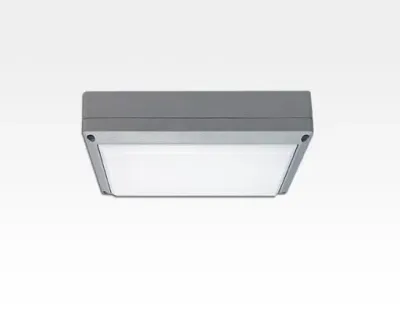5W LED Wand/Deckenleuchte grau rechteckig Warm Weiß / 2700-3200K 225lm 230VAC IP54 120Grad