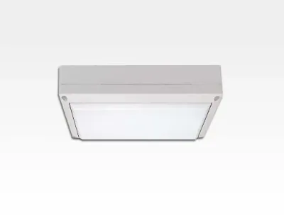 9W LED Wand/Deckenleuchte weiss rechteckig Tageslicht weiß / 6000-6500K 405lm 230VAC IP54 120Grad -Ausstellungsstück mit kleinen Schönheitsfehler