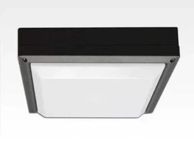 20W LED Wand/Deckenleuchte grau quadratisch Warm Weiß / 2700-3200K 900lm 230VAC IP54 120Grad -Ausstellungsstück mit kleinen Schönheitsfehler