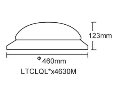30W LED Wand/Deckenleuchte weiß rund Warm Weiß Bewegungssensor / 2800-3300K 1700lm 230VAC 120Grad — Bild 11