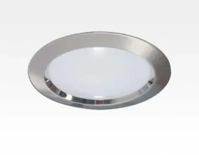 9W LED Einbau Downlight Edelstahl gebürstet rund dim.NeutralWeiß / 4000-4500K 630lm 230VAC IP40 120Grad