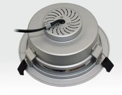 28W LED Einbau Downlight silber rund Warm Weiss / 2800-3000K 2200lm 230VAC IP44 120Grad — Bild 2