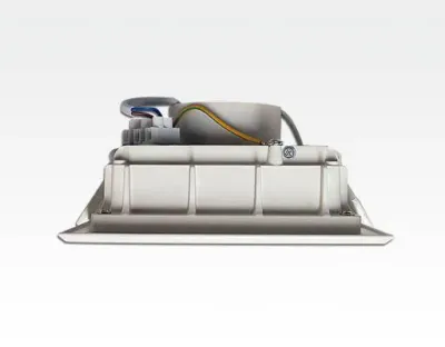 8W LED Einbau Downlight weiß quadratisch Warm Weiß / 2700-3200K 480lm 230VAC IP44 120Grad — Bild 2