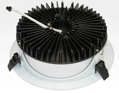 30W LED Einbau Downlight weiß rund dimmbar Warm Weiss / 2700-3200K 2100lm 230VAC IP40 120Grad — Bild 2