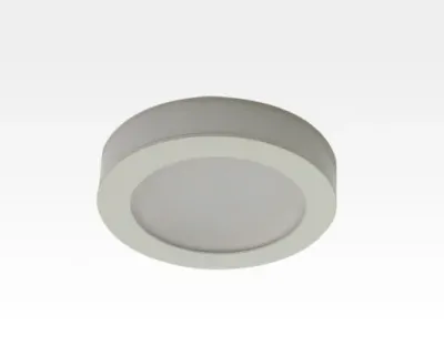 2,5W LED Möbelleuchte weiß 140lm Warm Weiß 120Grad / 12VDC Aufbau D70 / Einbau LM66