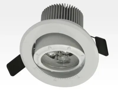 7W LED Fokus Einbauspot weiß rund Neutral Weiß / 4000K 450lm 230VAC 12-38Grad -Ausstellungsstück mit kleinen Schönheitsfehlern — Bild 2