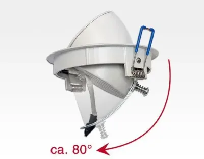 20W LED Einbau Spotleuchte weiß rund Warm Weiß / 2700-3200K 1300lm 230VAC IP40 90Grad — Bild 2
